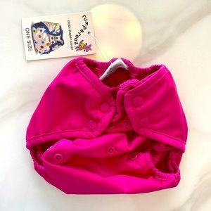 Pink (sherbert) Rumparooz cloth diaper cover - one size